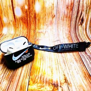 Nike OFF WHITE design Protective case for AirPods Pro- Black